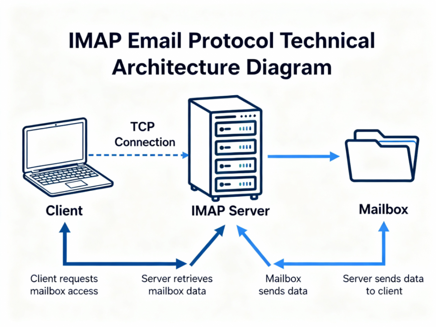 IMAP邮件协议工作原理图